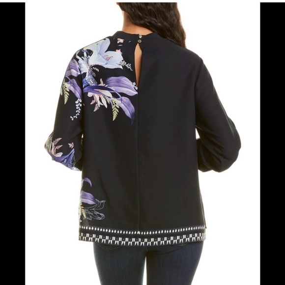 Ted Baker Caella Decadence flowered long sleeved blouse, size 3 (10-12) - Picture 4 of 10